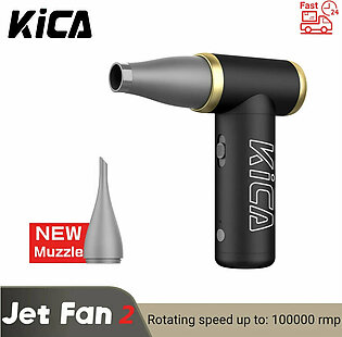 100000RPM KICA Jetfan 2 Air Blower Portable Turbo Fan Compressed Air Duster Wireless Computer Keyboard Cleaner for PC Car Camera in Pakistan