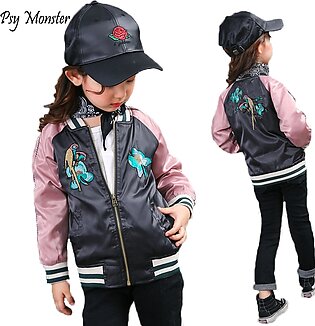 Imported Jacket for girl autumn Embroidery Bomber Jacket fo Pakistan