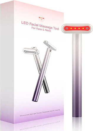 New 4 In 1 Electric Fairy Stick Rechargeable EMS Red Light Therapy Skin Care Tool Eye Massage Stick Facial Eye Massager Wand