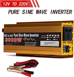 Inverter 12v 220v Pure Sine Wave 1000W 2000W 3000W DC 12v To AC 220V Portable Power Bank Converter Solar Inverter in Pakistan