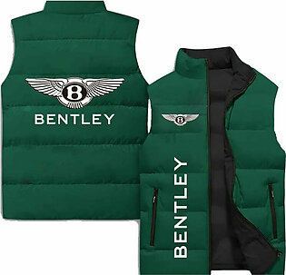 Men's Hoodie Bentley Logo Warm Jacket Cotton Casual Street Clothing Cardigan Zipper Sleeveless Shirt Oversized Men's Clothing