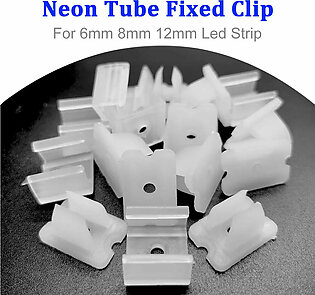 6mm 8mm 12mm LED Strip Fix Clips Connector for Fixing 2835 Neon Light 220V COB Plastic Buckle High Quality Flexible Accessories in Pakistan