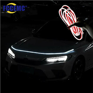 Super Bright Led Car Hood Daytime Running Light Strip Scan Lighting Decoration Auto Ambient Neon Lamp Atmosphere Backlight 12V in Pakistan