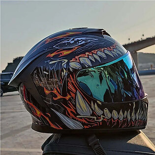 motorcycle helmet Casco Motorbike capacete Seasons Street Touring Motorcycle Helmet RED Black Adult Vespa DOT in Pakistan