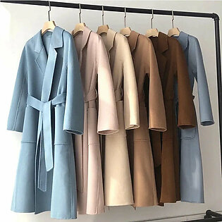 SPECIAL OFFER Cashmere Coat Female Winter Mid-Length Corrugated Coat Black Wool Coat Woman Autumn New Casual Fashion Beige Coat in Pakistan