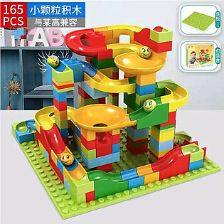 Children's building block toys, Amusement Castle puzzle assembly, and versatile slide toys mini building block
