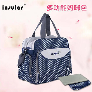 Insular 600D Dots Baby Mommy Diaper Bags Organizer Nappy Bags Maternity Stroller Diaper Handbag