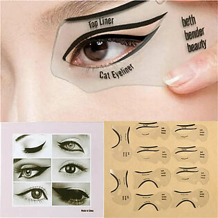 Eyeliner Stencils Winged Eyeliner Stencil Models Template Shaping Tools Eyebrows Template Card Eye Shadow Makeup Tool