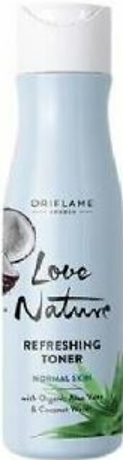 Oriflame Love Nature Refreshing Toner with Organic Aloe Vera & Coconut Water - 150 ml - 34820