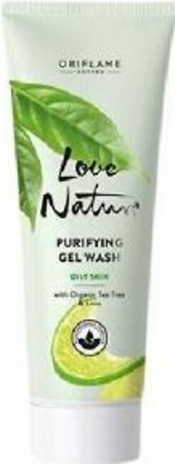 Oriflame Love Nature Purifying Gel Wash with Organic Tea Tree & Lime - 125 ml - 34841