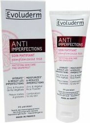Evoluderm Anti Imperfections Mattifying Moisturizer Combination to Oily Skin - 50ml - 3760100173215