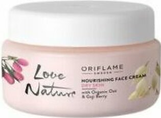 Oriflame Love Nature Nourishing Face Cream With Organic Oat & Goji Berry - 50ml - 34862