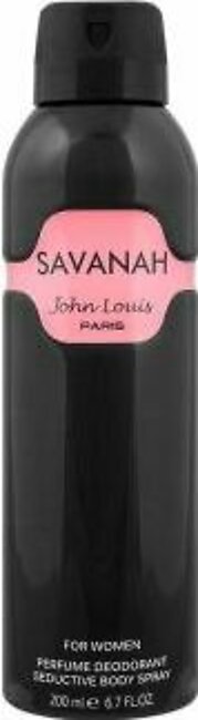 John Louis Savanah Perfumed Deodorant Body Spray For Women, 200ml