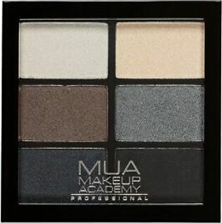 MUA 6 Shade Eyeshadow Pro Palettes - Smokey Shadows - 5055402958584