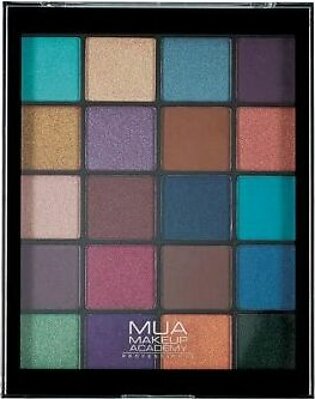 MUA 20-Shade Eyeshadow Palette - Peacock Plum - 5055402971200