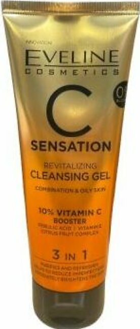 Eveline C Sensation Cleansing Wash Gel 3in1 - 75ml - 5903416043799