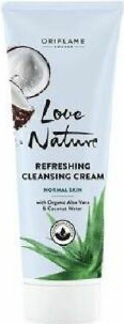 Oriflame Love Nature Refreshing Cleansing Cream with Organic Aloe Vera & Coconut Water - 125 ml - 34819