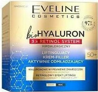 Eveline New Bio Hyaluron 3x Retinol system Day & Night Cream 50+ - 5903416026068