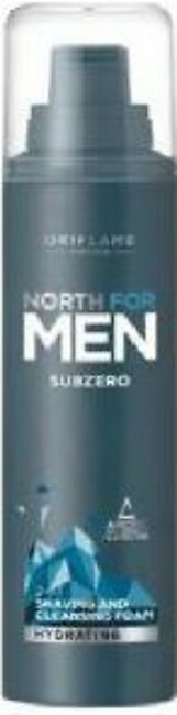 Oriflame North For Men Subzero 2-in-1 Shaving and Cleansing Foam - 200 ml - 35870