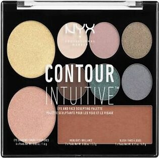 NYX Contour Intuitive Eye and Face Sculpting Palette - Smoke & Pearls - CIP05 - 800897114633