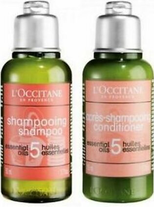 Loccitane 5 Essential Oils Shampoo 35ml Plus Conditioner - 35ml