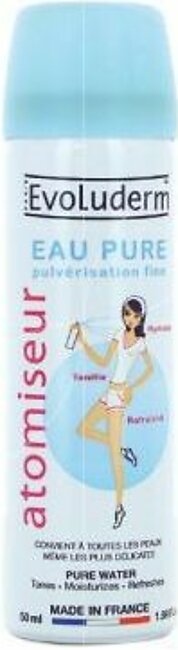 Evoluderm Pure Water Spray - 50ml Compact Size - 3760100203851