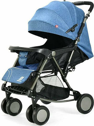 Navy Blue Baby Stroller