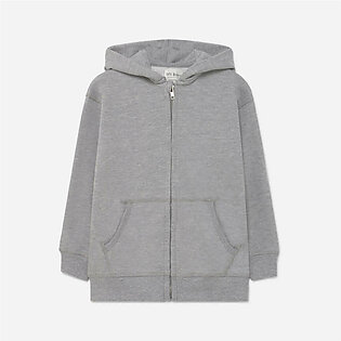 LEFTIES Grey Pocket Style Boys Cotton Terry  Hoodie