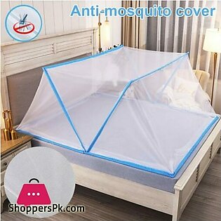 Mosquito Net Bed Frame Foldable Tent Travel Canopy Bed Frame Installation free Tent Automatic Pop Up Mosquito Net – Large 130-195CM