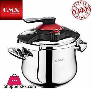 OMS Stainless Steel Matic Pressure Cooker 7 Liter Turkey Made – 5034