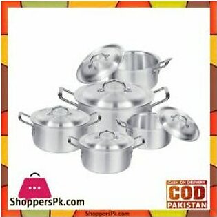 Sonex Chrome Wire Handle Set – 3 Cooking Pots Set – 50473