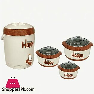 Happy Hygena With Glass Top 4 Pc Gift Pack