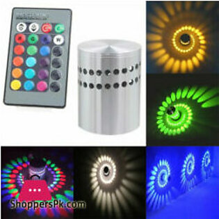 Ceiling Spiral Lights with Remote Control – 3W RGB LED
