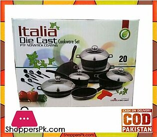 Sonex Italia Die Cast Non-Stick Cookware Sat 20 Pieces