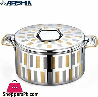 Arshia Stainless Steel Belly Hot Pot Line Design – 2.5 Liter
