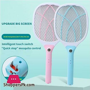 2 in 1 Electric Mosquito Racket Insect Killer Portable Led Mosquito Killer