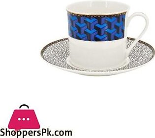 Angela Blue Gray Cup Saucer Set of 6 – RM279