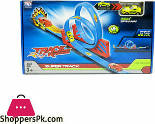 Super Track Racer 68801 Speed Toys non Hot Wheel Car Pull Back Cars Stunt Loops Racing Toy hotwheels
