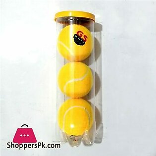 Pack Of 3 Balls Cricket Tennis Ball Yellow