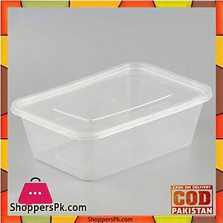3 Liters Transparent Square Microwave Safe Disposable Food Storage Containers Lunch Box 100 Pcs
