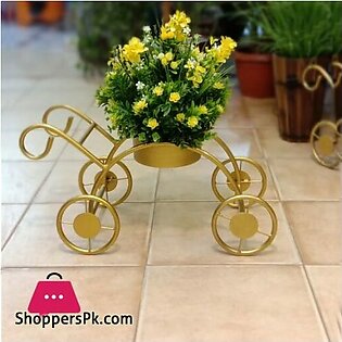 Artifical Flower Metal Cycle Flower Pot 619-1