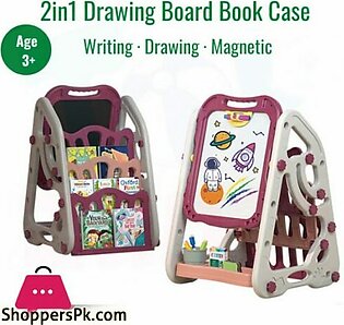 2 in 1 Drawing Board Book Case – Writing – Drawing – Magnetic – 050-26