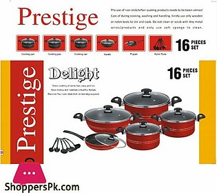 Prestige Delight Non-Stick 16 Pieces Set