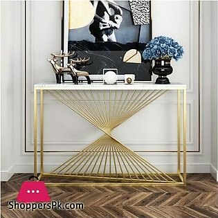 Light Luxury Modern Console Marbre Living Room Sofa Tables Nordic Home Iron Sofa Table Furniture Bedroom Decoration Cabinet