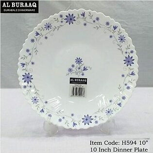 Al Buraag Marble Dinner Plate 10 – Inch ( Set of 6 )