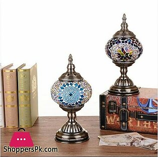 Turkish Mosaic Table Lamp Handmade Mosaic Glass Romantic Bed Light