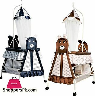Bambino Bear Moon N Bear Baby Cradle – High Quality Fancy Gift Baby Sleeping Cot – 877B