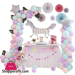 Happy Birthday Party Balloon Pony Theme 110Pcs