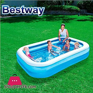 Bestway Kids Inflatable Rectangular Family Lounge Pool – 54006