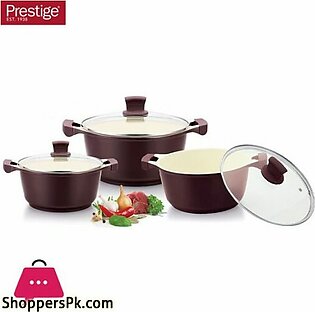 Prestige Heavy Cast Aluminum Ceramic Coating Cookware Set of 6 – 80955